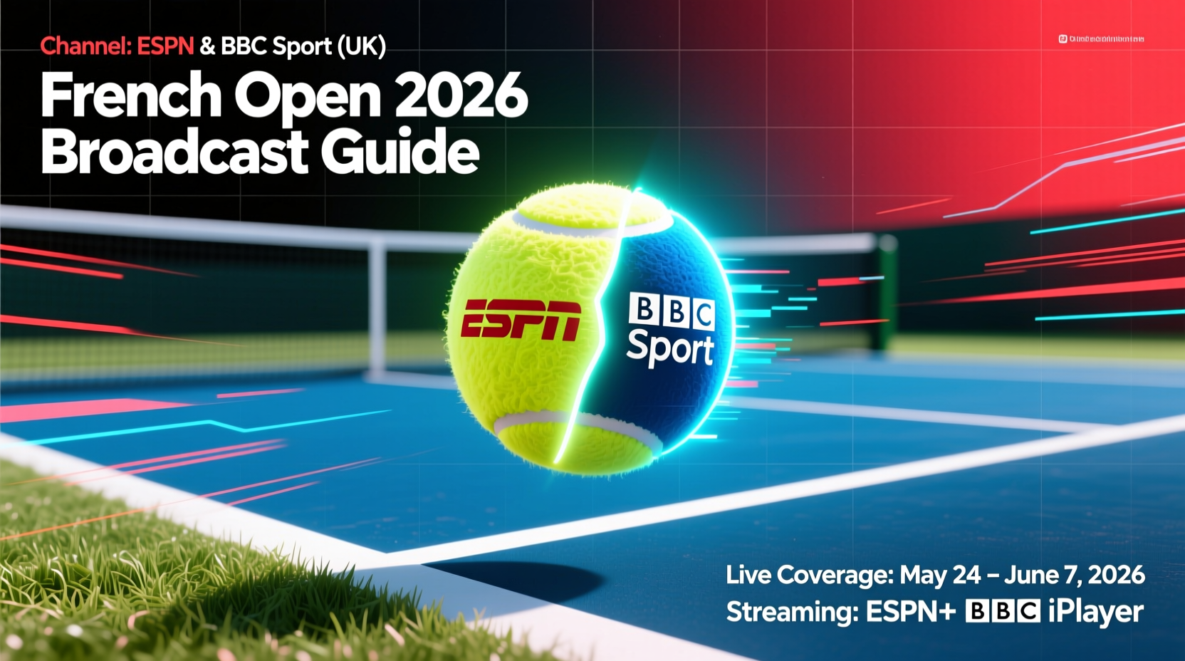 what channel is the french open on 2026