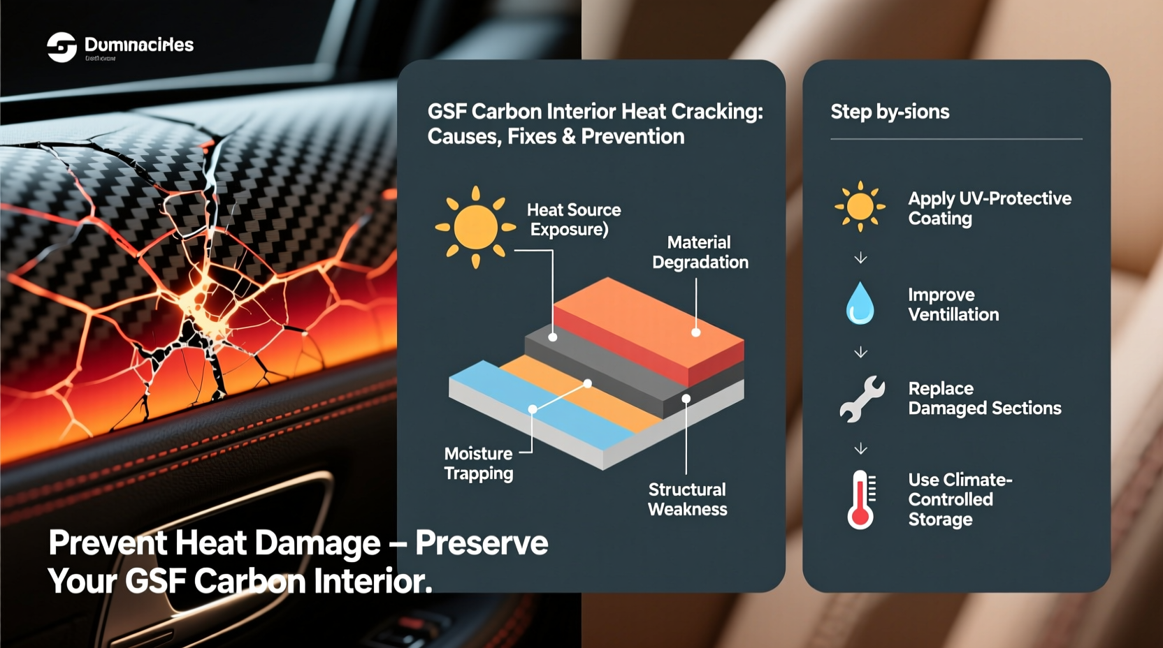 gsf carbon interior heat crack