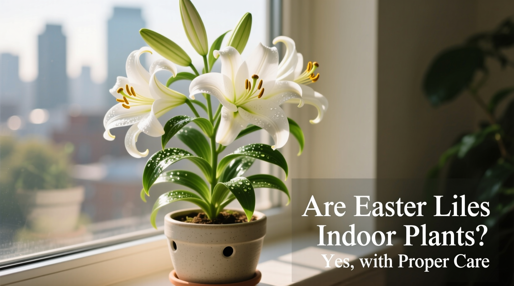 are easter lilies indoor plants