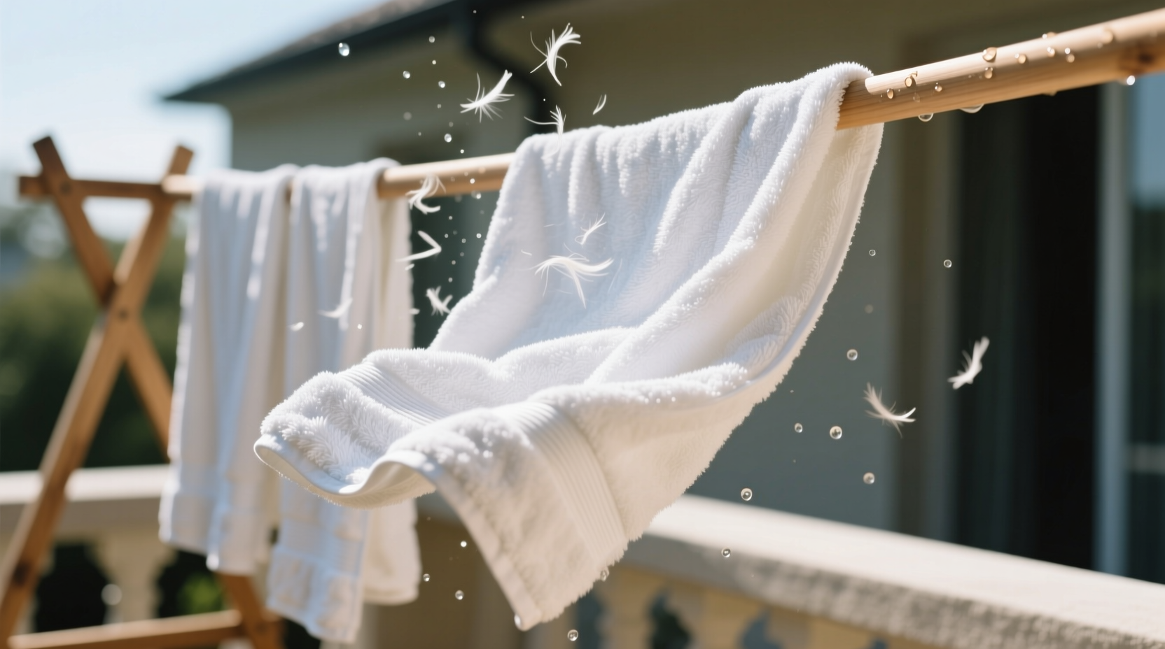 how to make towels fluffy again when air drying
