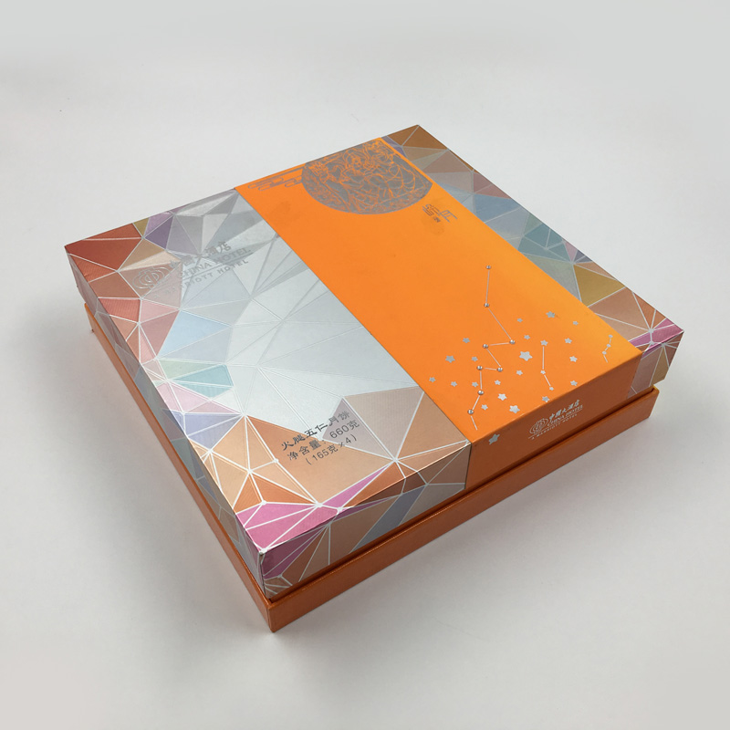 Fábrica diretamente preços por atacado Moon Cake Food Paper Box Factory Factory Customized