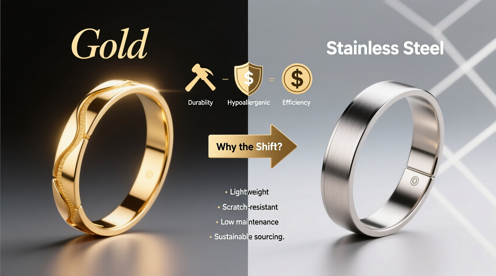 gold vs charms why are stainless steel bracelets suddenly trending