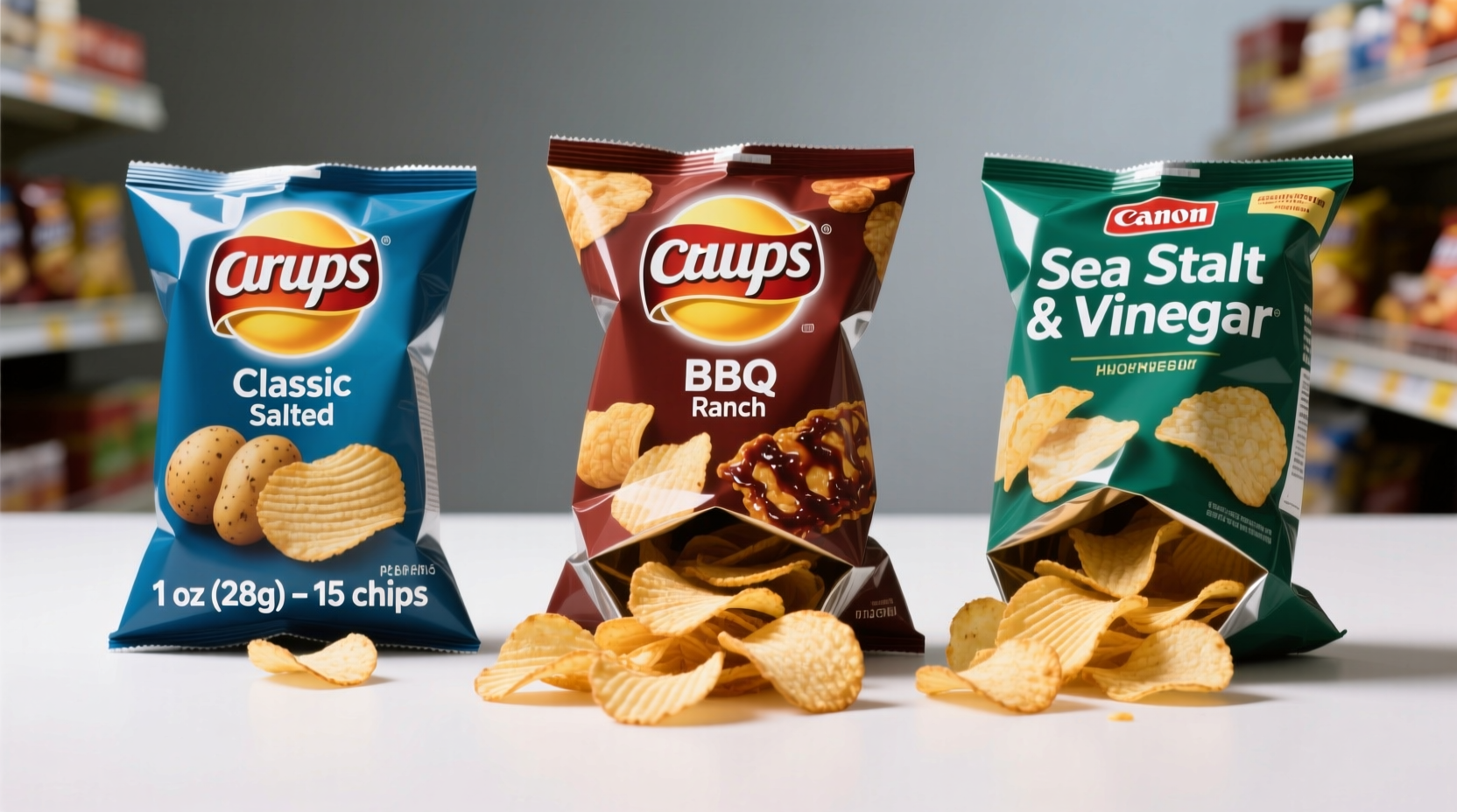 Potato chips serving size comparison