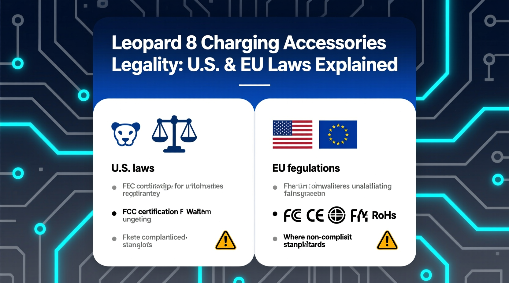 leopard 8 charging accessories law
