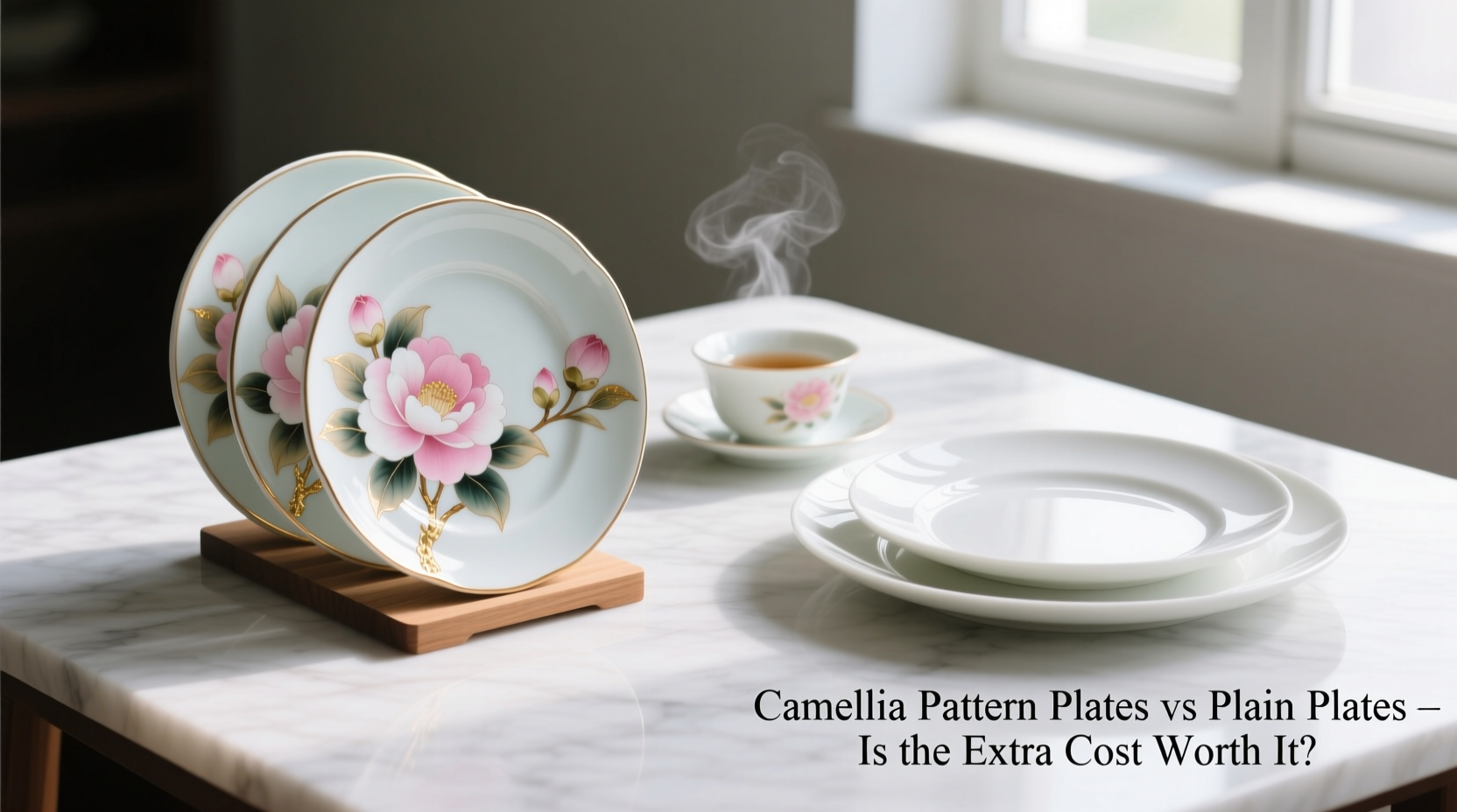 camellia pattern plates vs plain plates are they worth the extra cost hassle