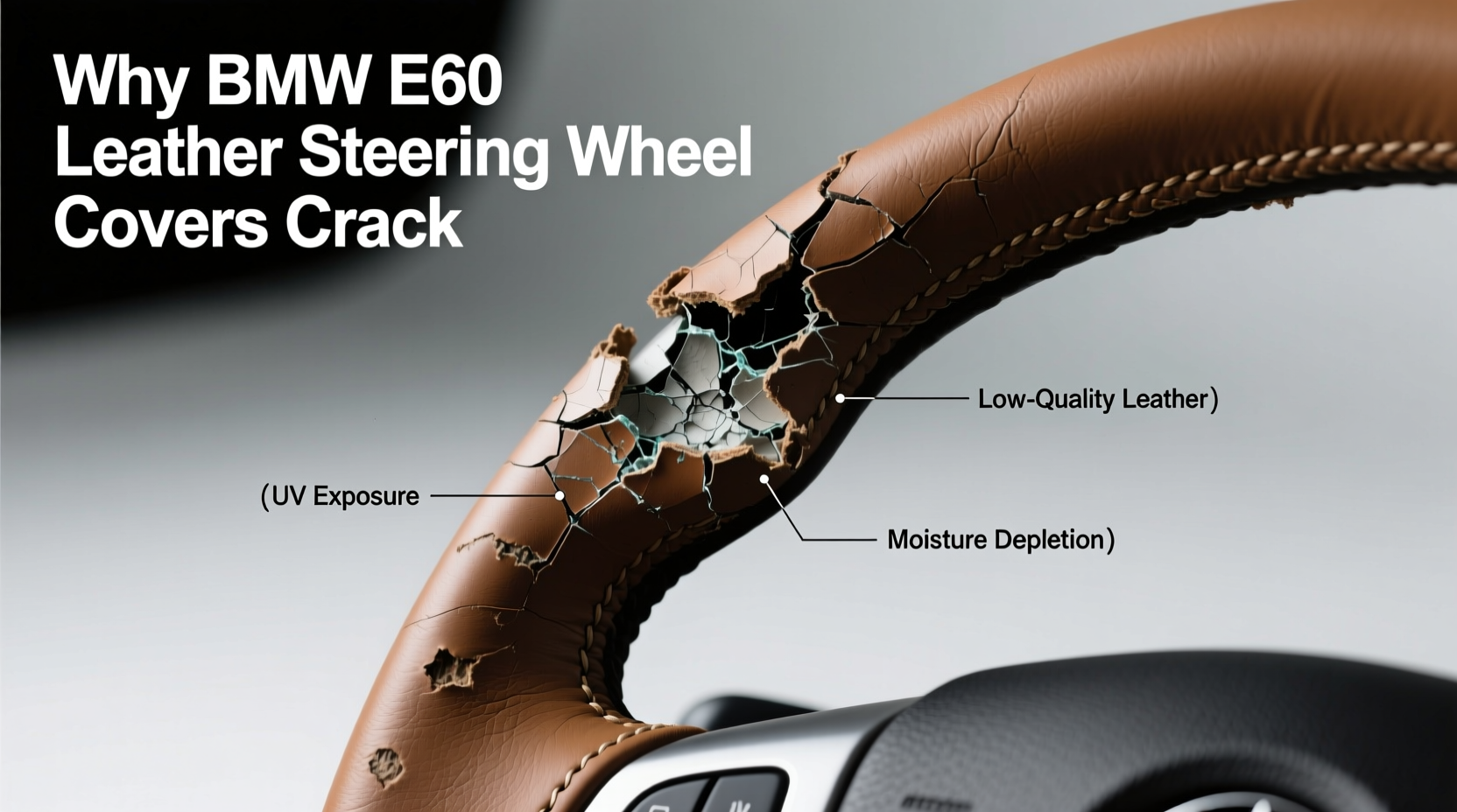 e60 cover cracking leather why