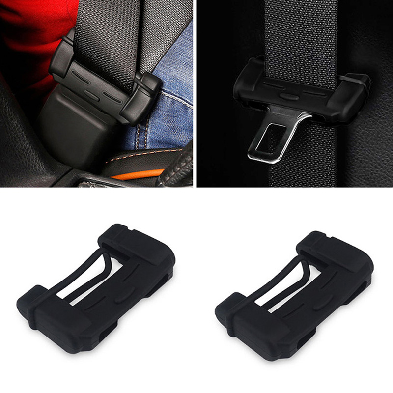 Car Accessories Silicon Protector Anti-Scratch Seat Belt Buckle Clip Car Safety Belt Buckle Covers
