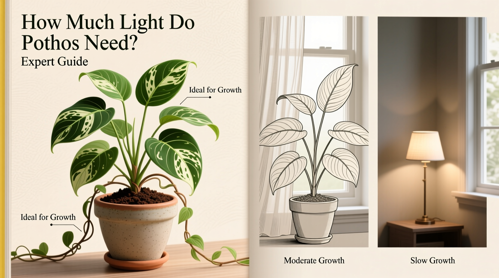 how much light do pothos need