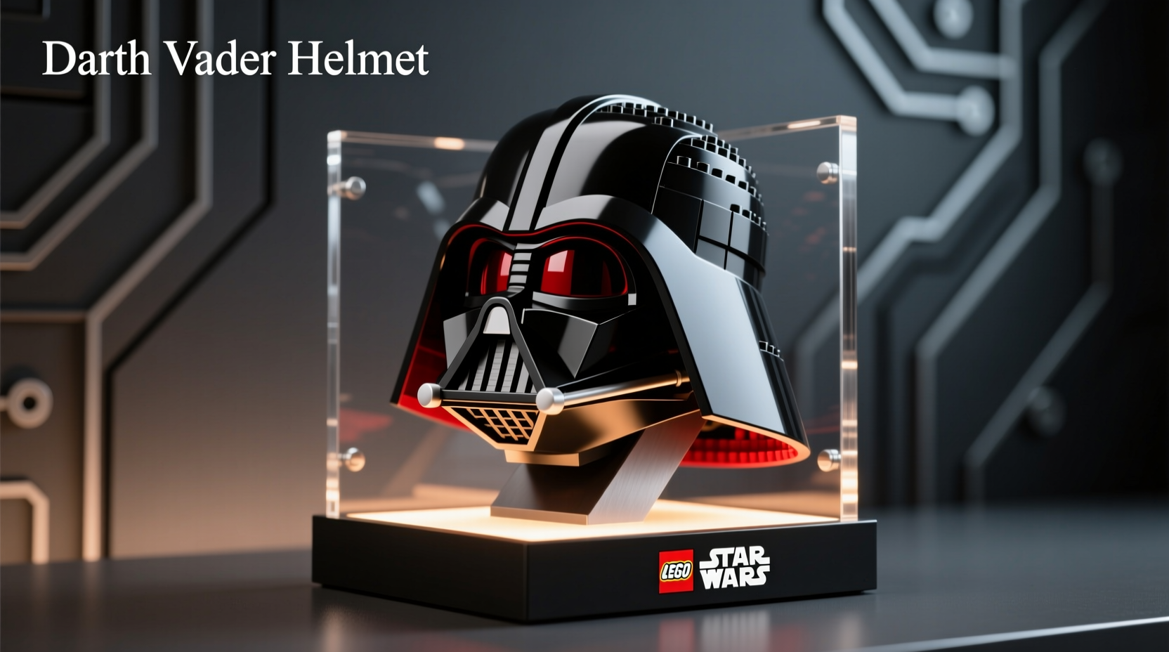 creative and secure ways to display your lego star wars darth vader helmet