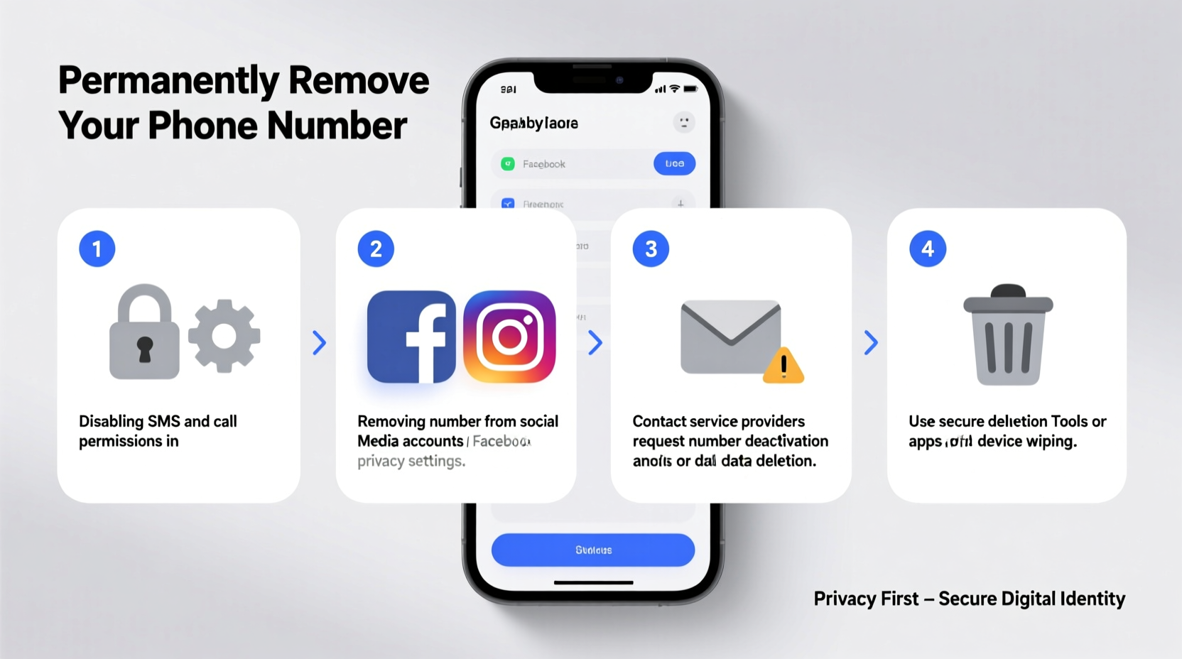 effective ways to permanently delete your mobile phone number from devices and accounts