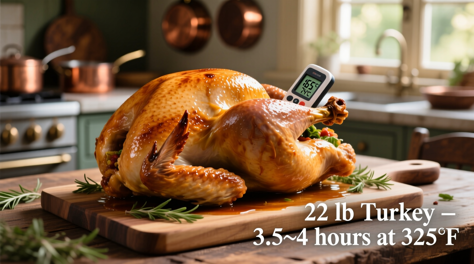 how long to cook a 22 pound turkey