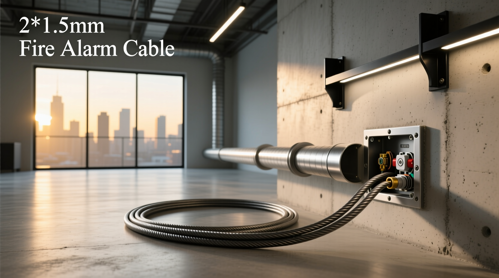 2×1.5mm fire alarm cable guide