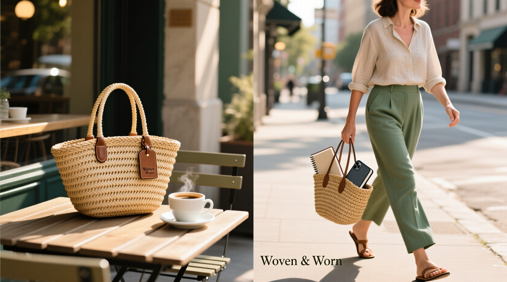 effortless ways to style a woven handbag for your daily commute
