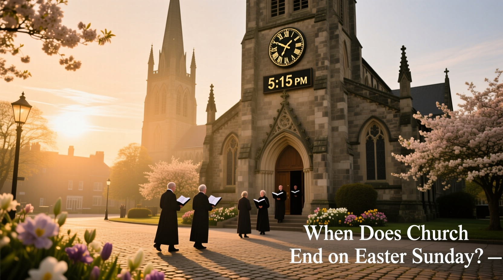when does church end on easter