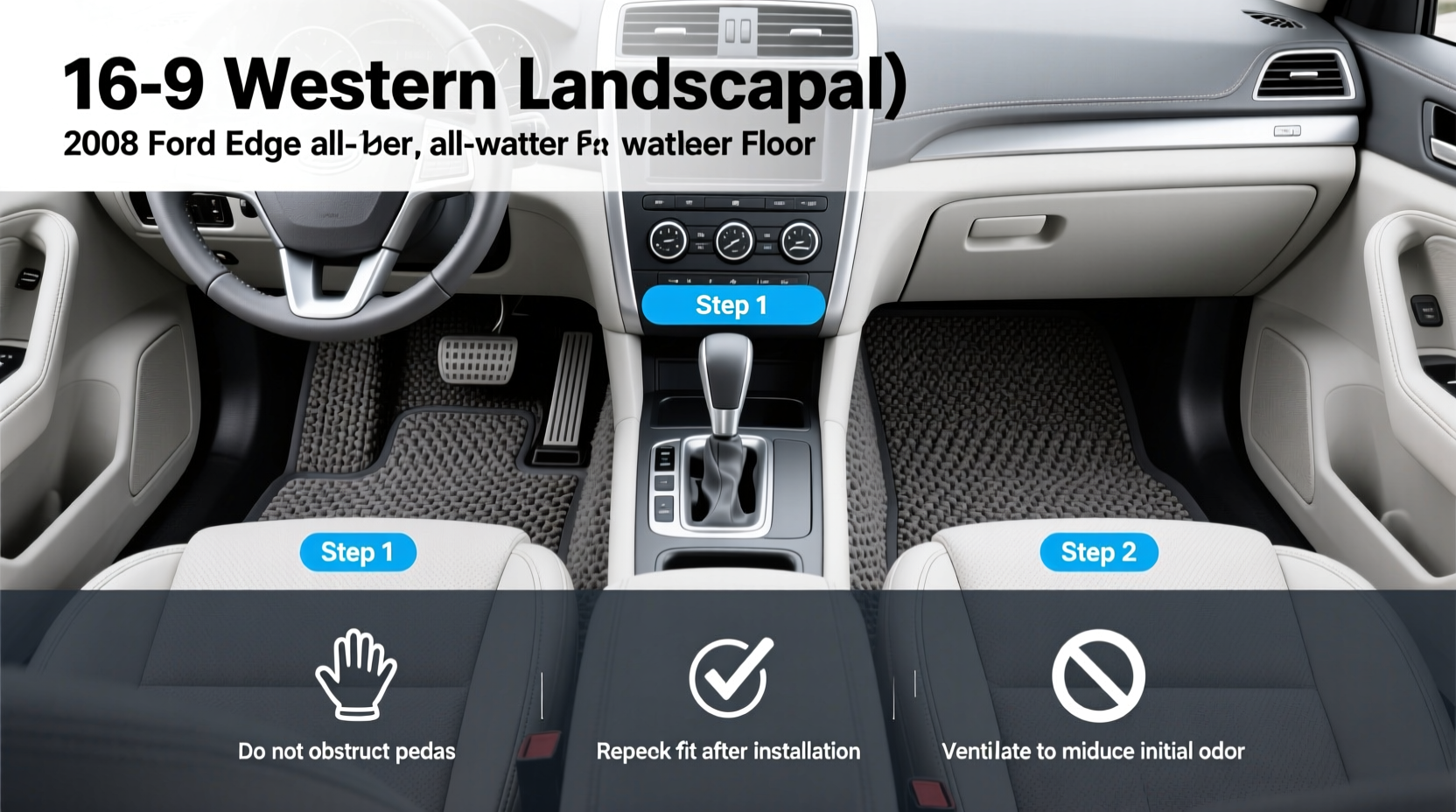 2008 ford edge all weather floor mats