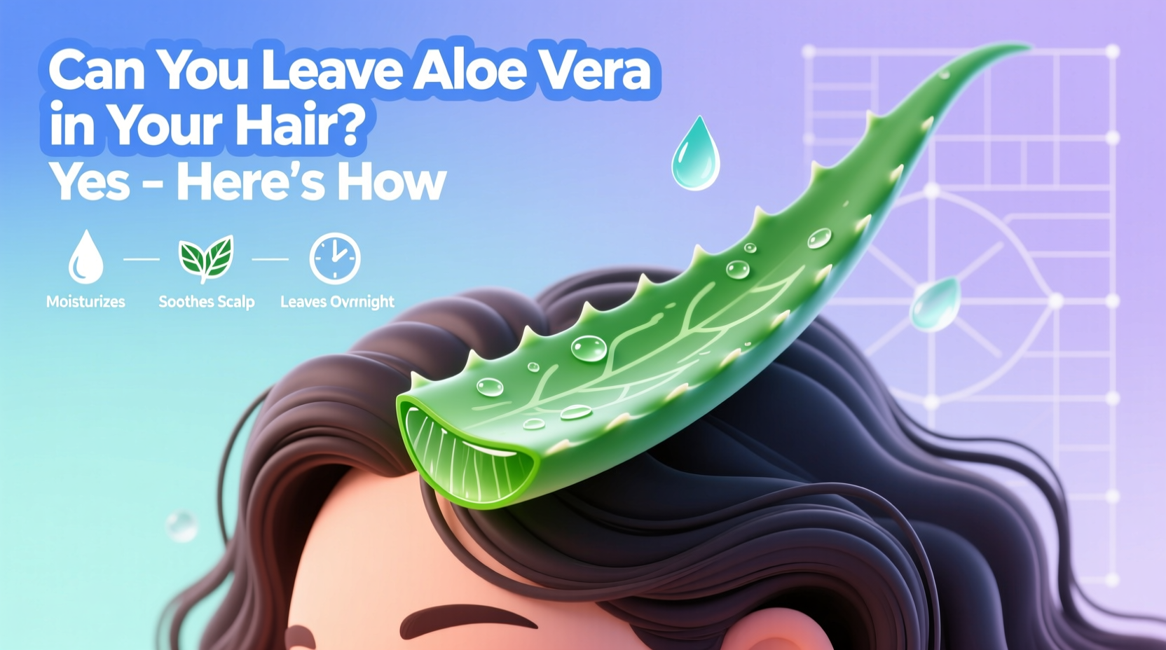 can you leave aloe vera in your hair