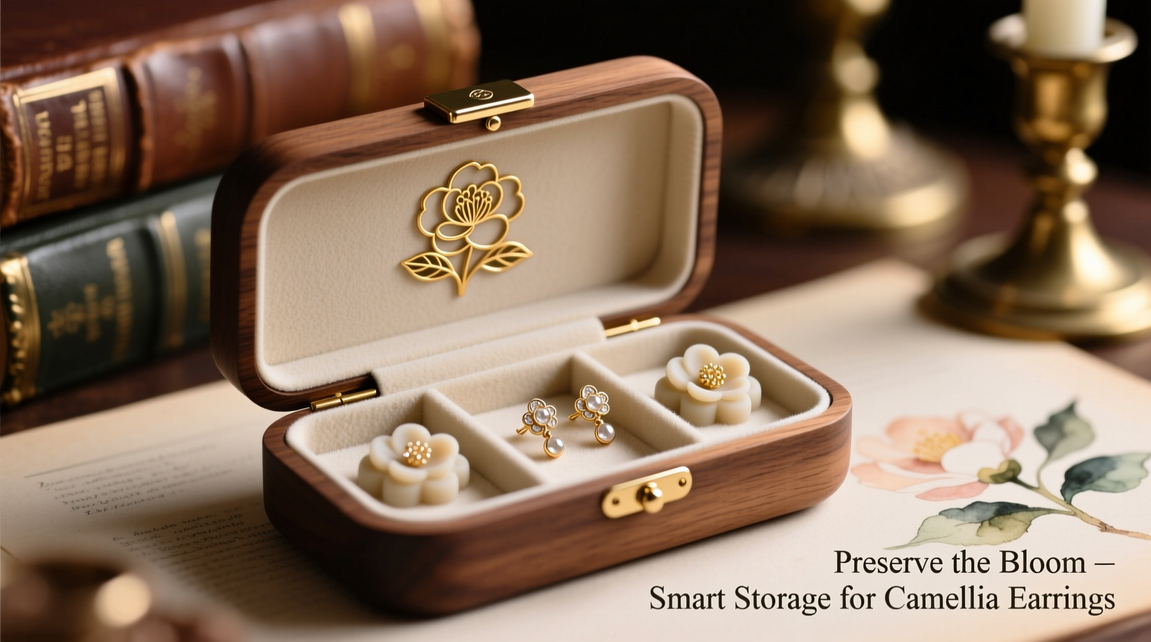 smart storage solutions for camellia earrings to prevent damage and maintain shine