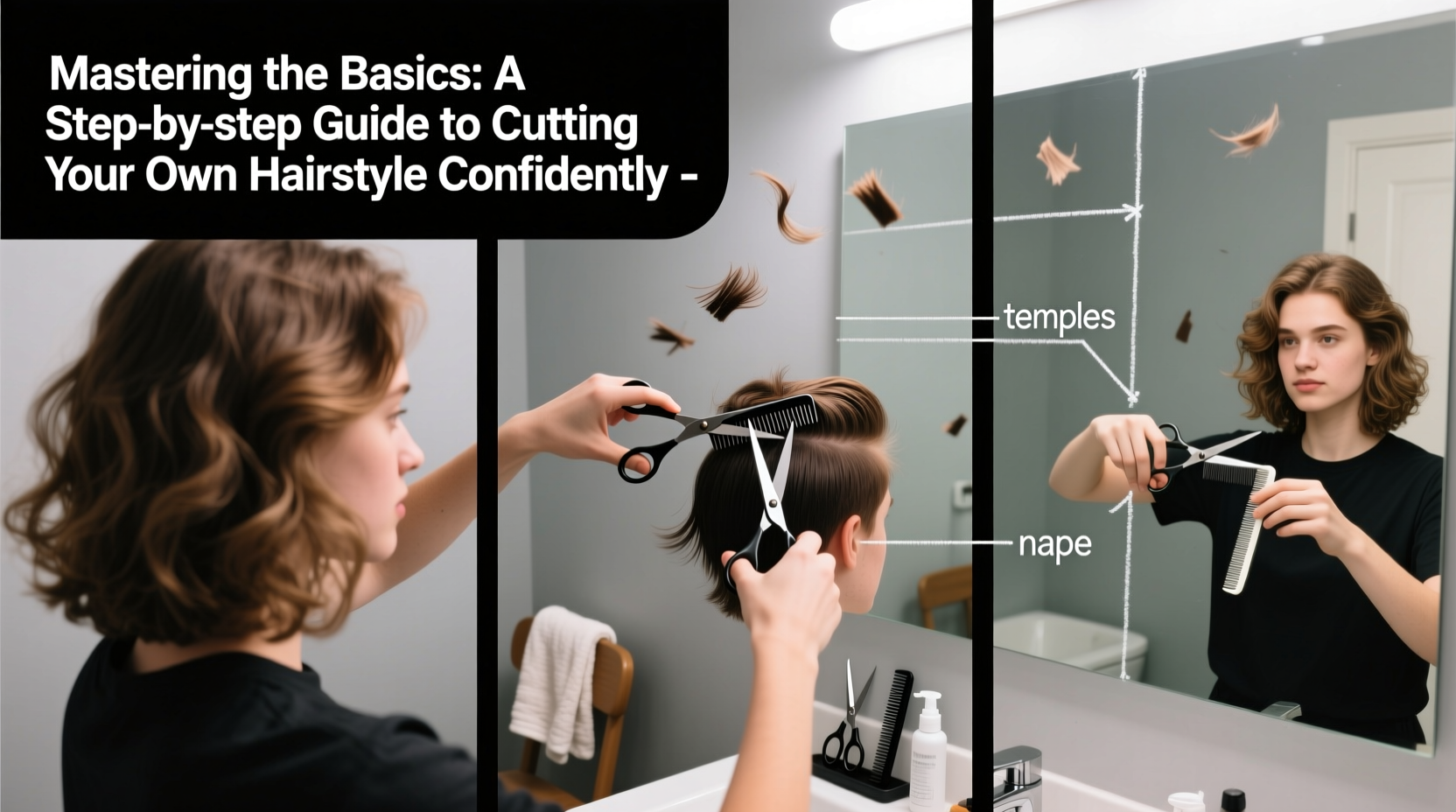 mastering the basics a step by step guide to cutting your own hairstyle confidently