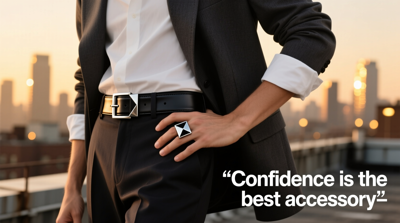 styling tips for wearing a versatile belt buckle ring with confidence and flair