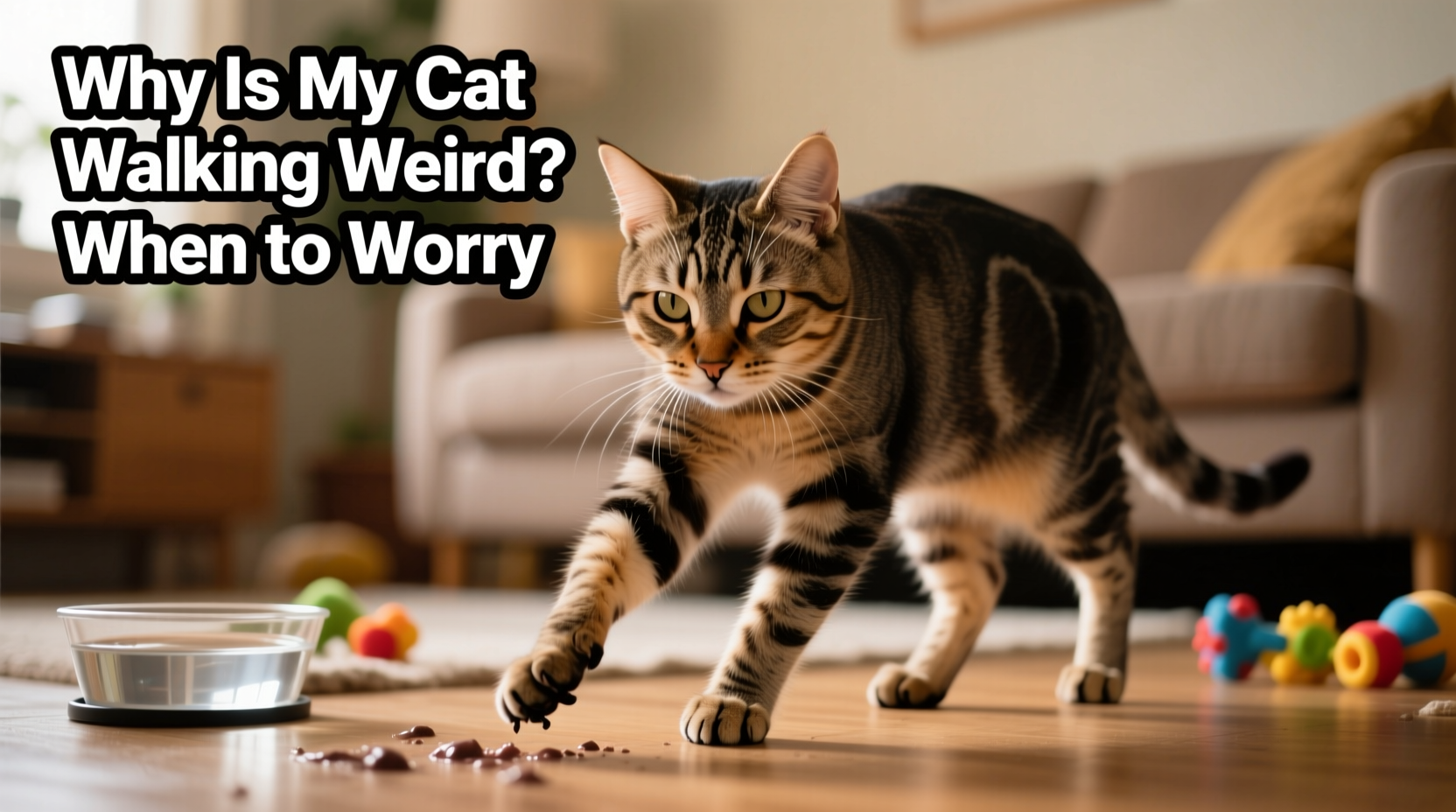 why is my cat walking weird causes when to worry