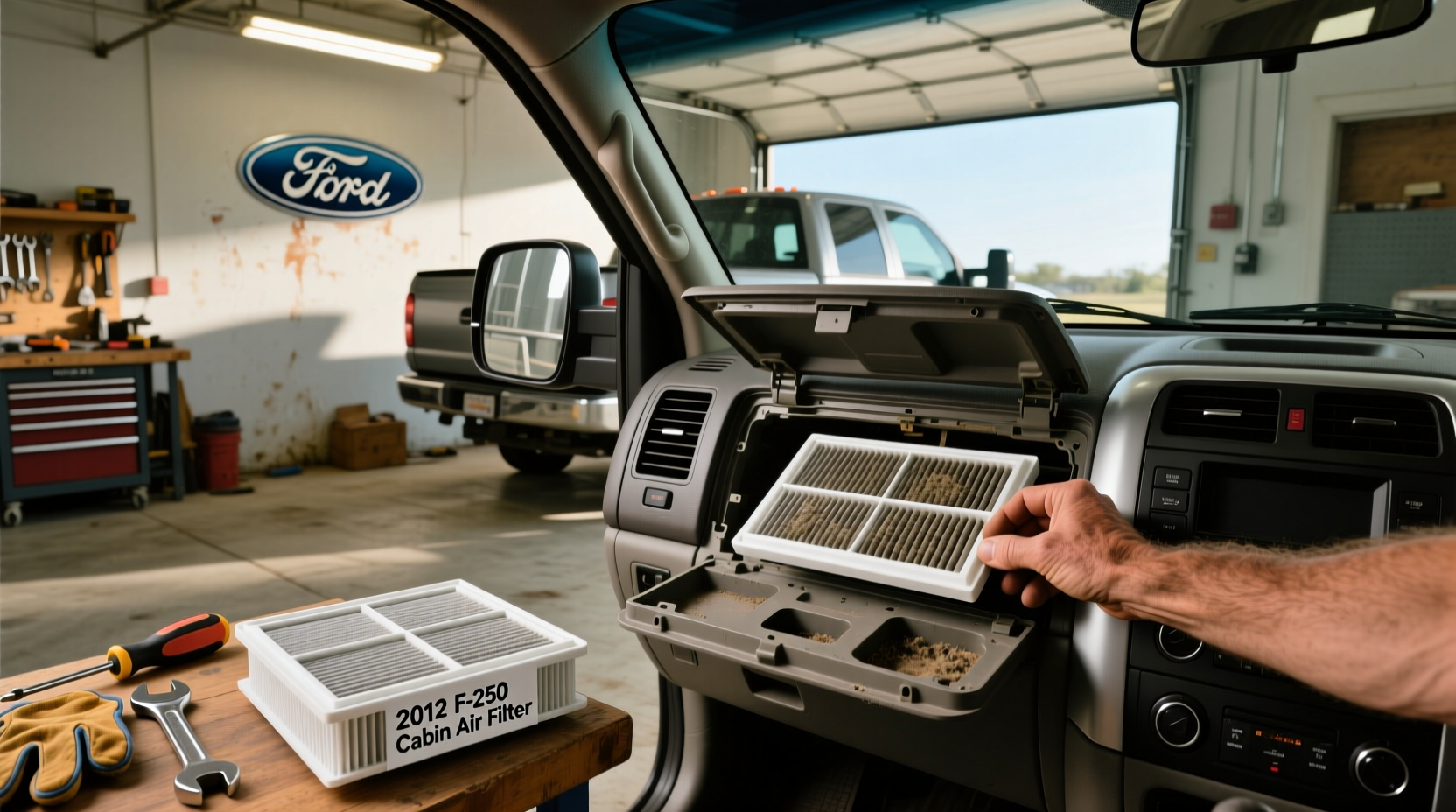 2012 f250 cabin air filter does it even have one 
