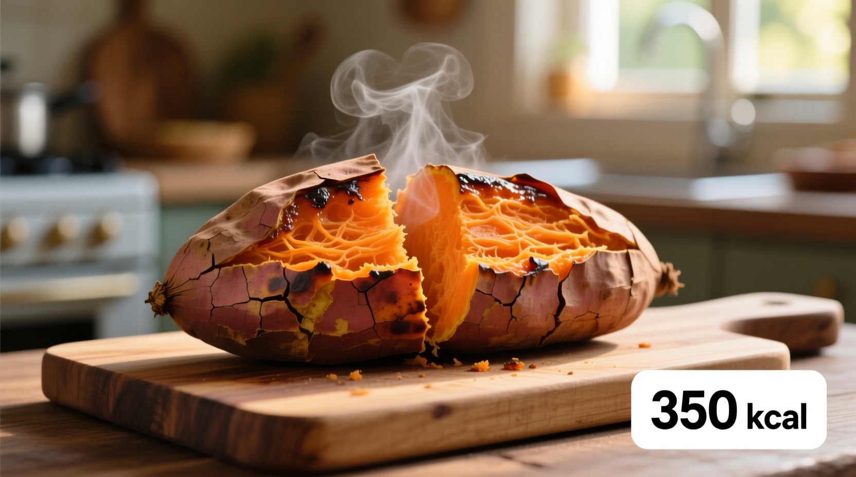 Large Sweet Potato Calories: 162 in a 180g Serving (USDA)