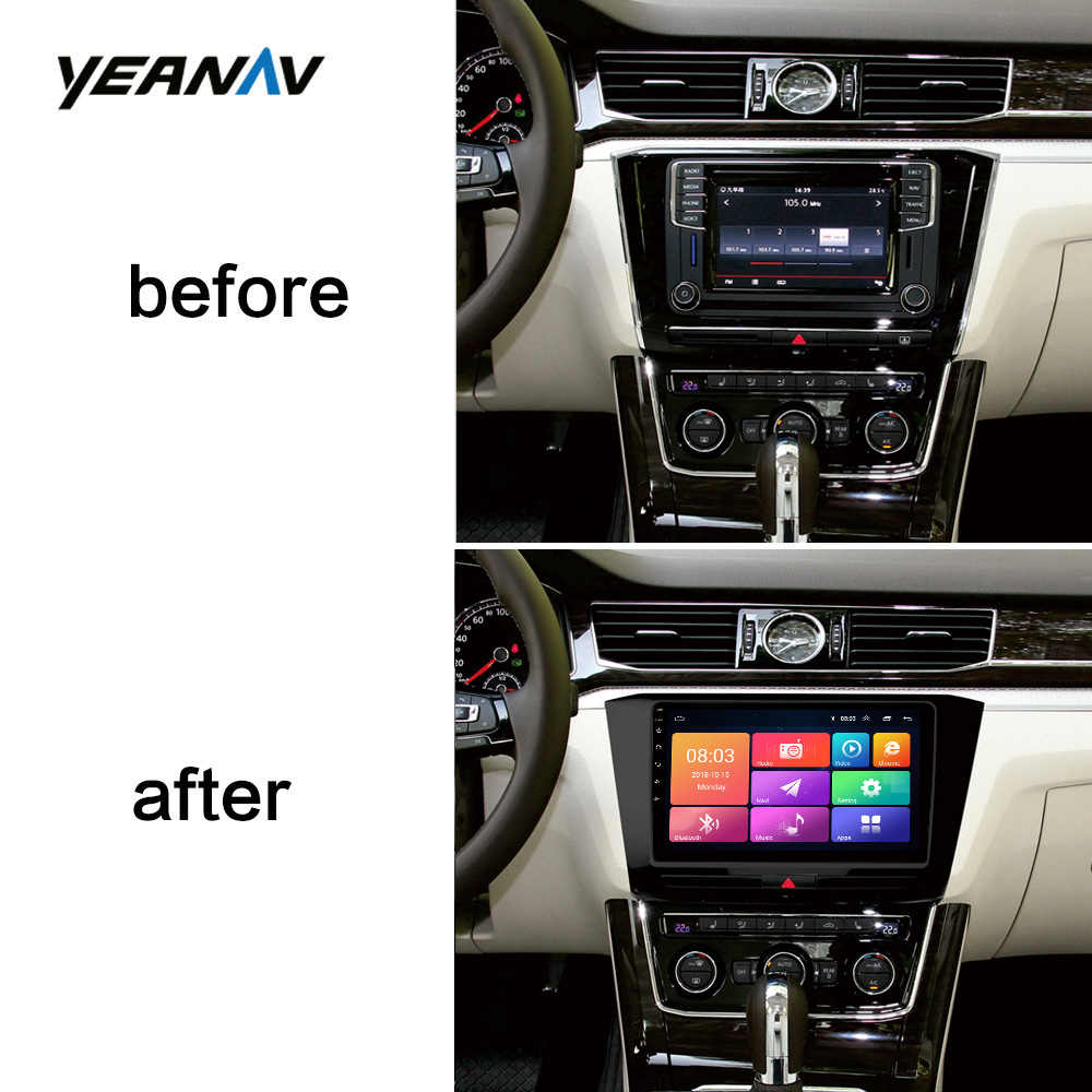 10 Inch LCD Touch Screen Car Gps Navigation AHD FM Car Stereo Video Android For 2016 Volkswagen Passat