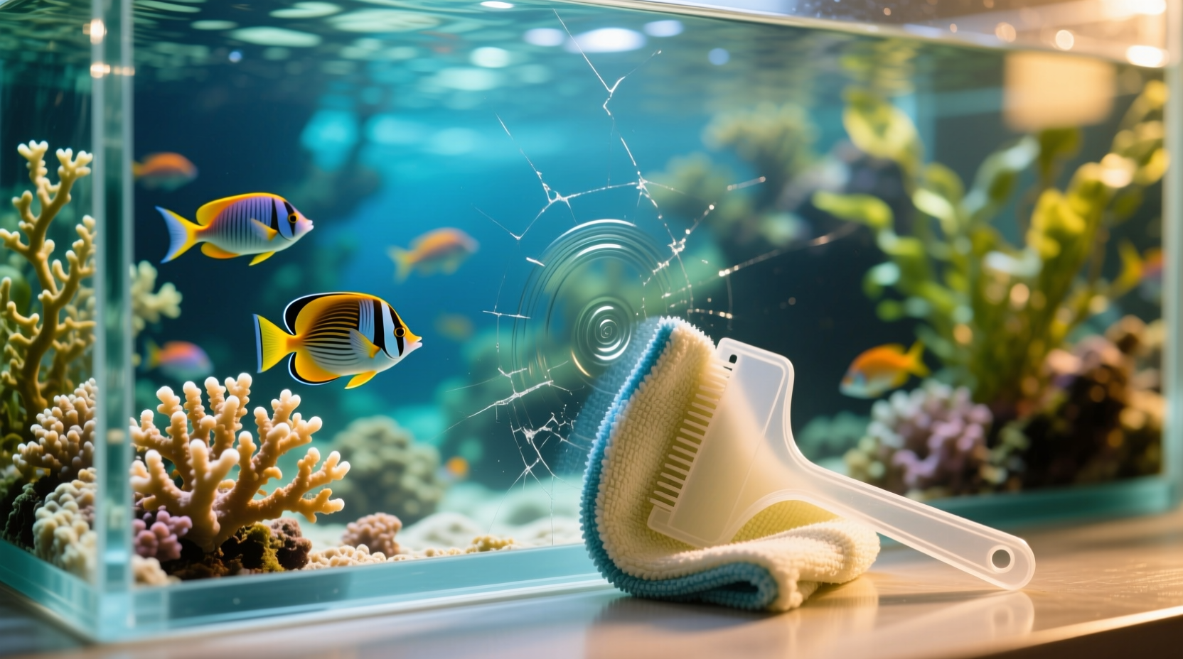 best way to clean aquarium glass for clear scratch free views