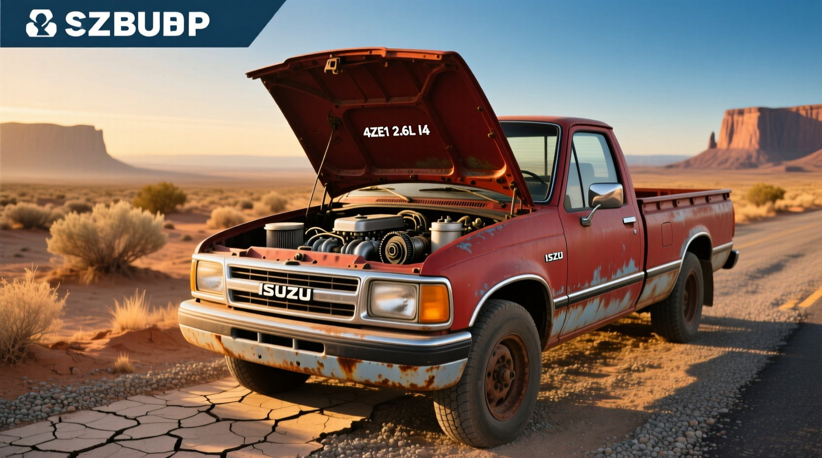 1990 Isuzu Pickup Truck Side View