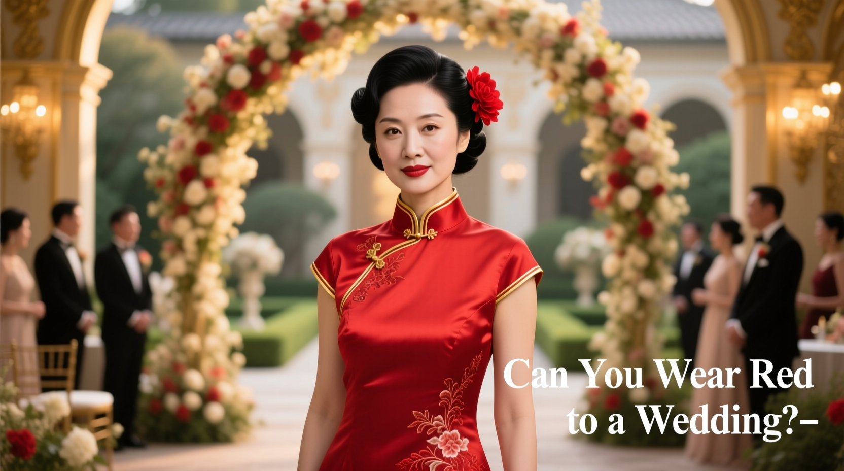 can u wear red to a wedding