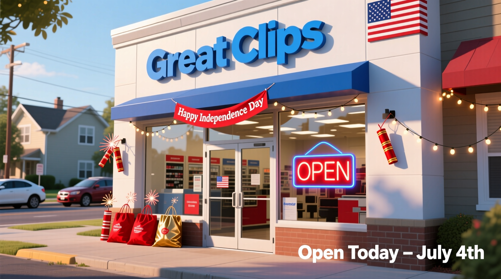 is great clips open on july 4