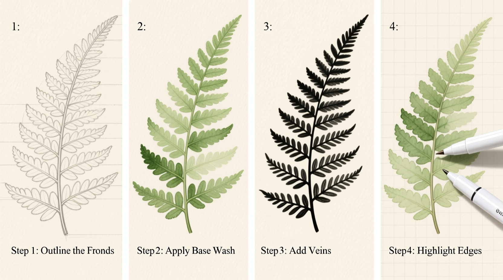 How to Paint a Fern: Step-by-Step Guide for Beginners