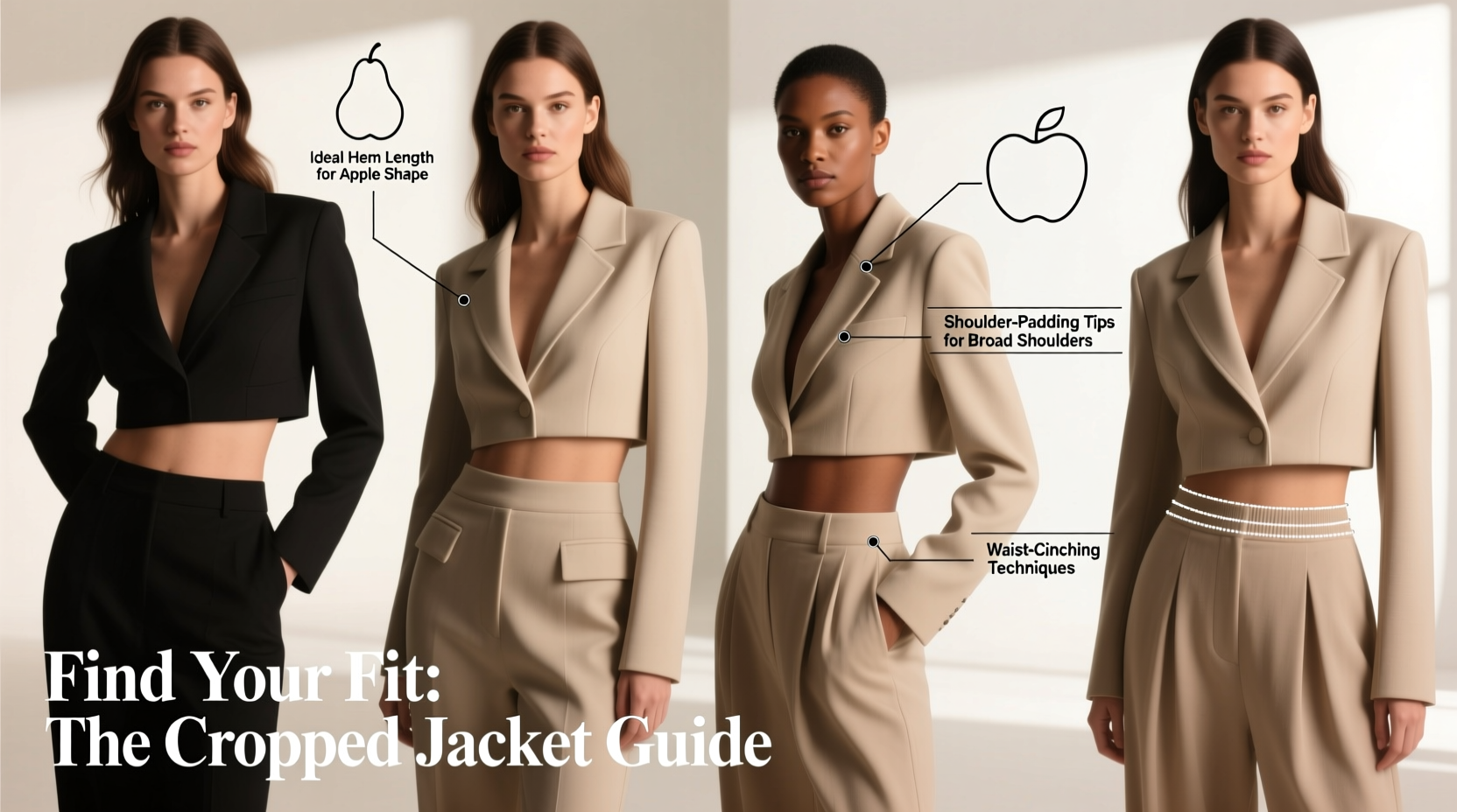 how to find the perfect cropped jacket that flattes your unique body shape
