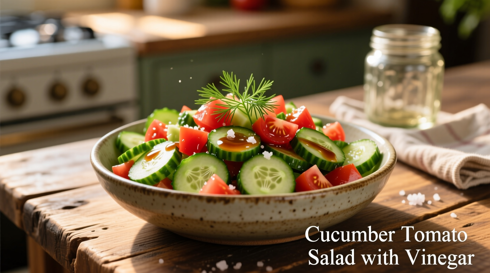 Perfect Cucumber Tomato Salad with Vinegar Recipe