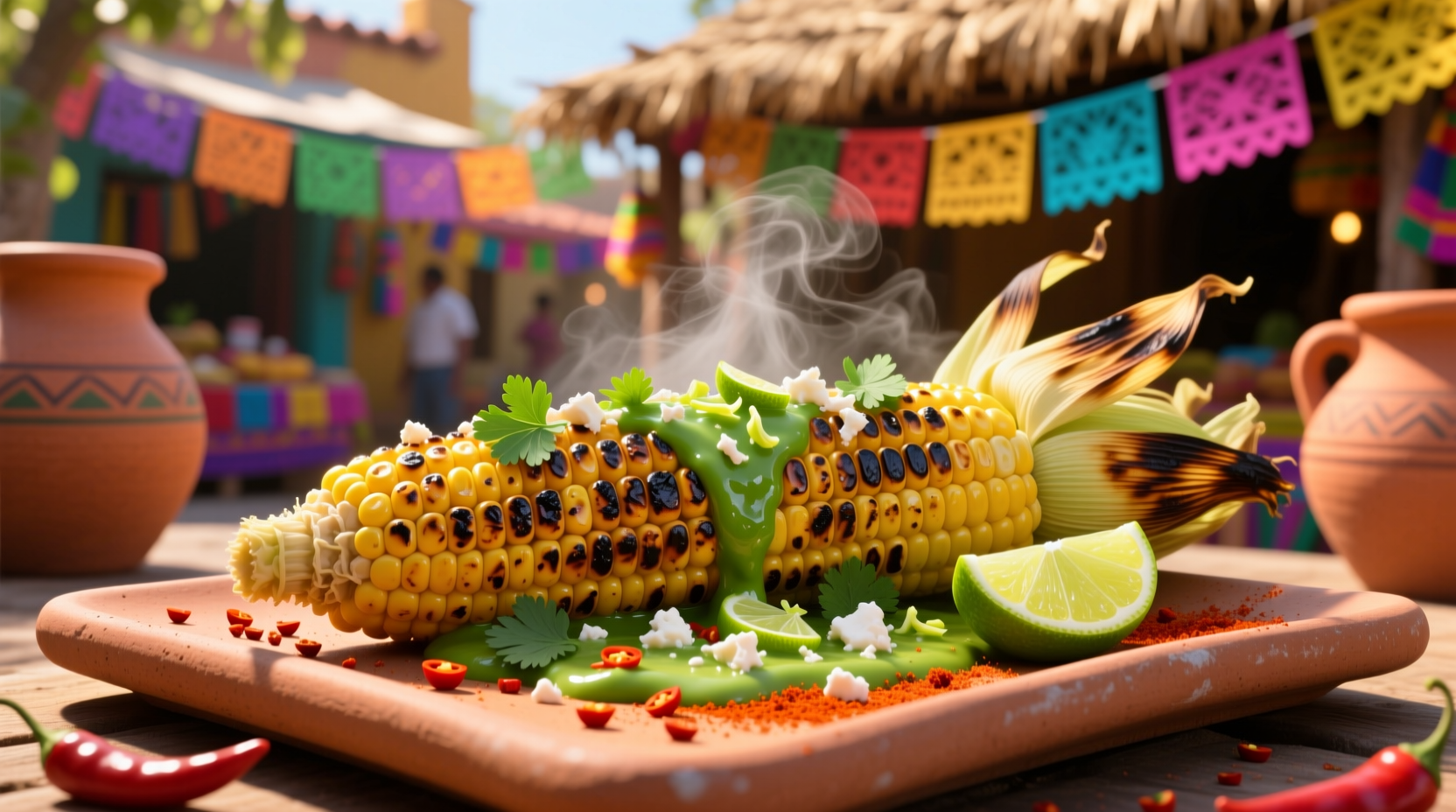 mexican style air fryer corn on the cob