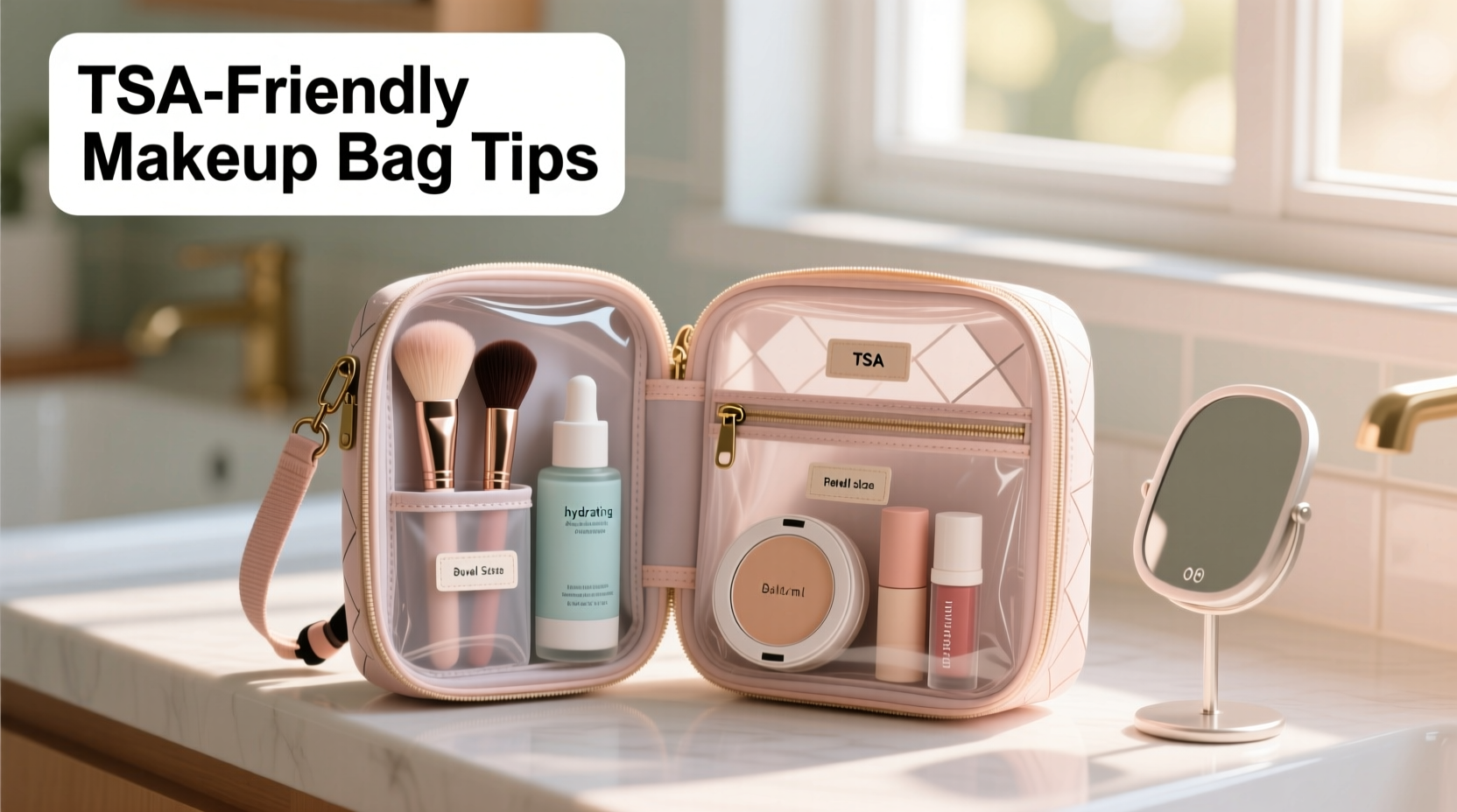 essential tips for packing a makeup bag thats tsa friendly and travel ready