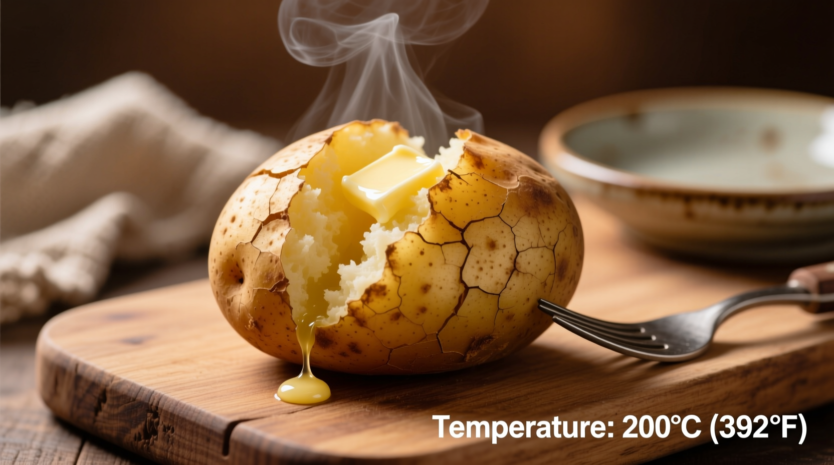 temperature for baked potato