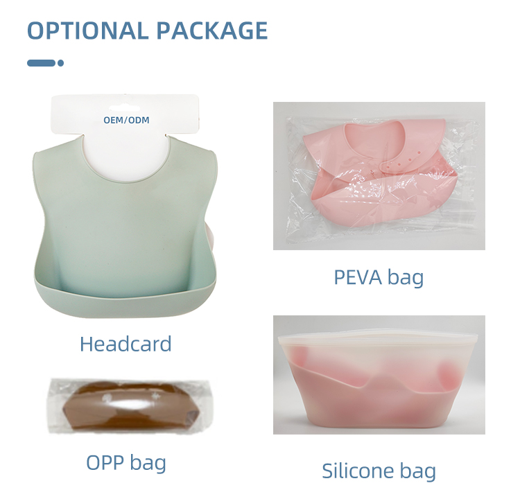 2022 Amazon Hot Sale Food Grade Wodoodporne silikonowe śliniaczki dla niemowląt Hurtownia z kieszenią Catcher 8