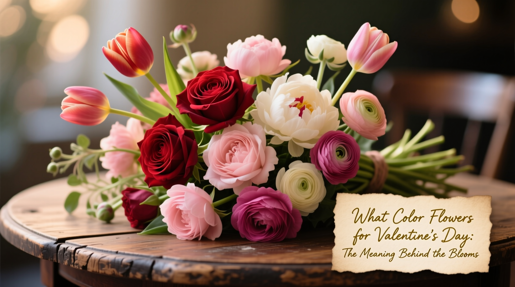 what color flowers for valentines day