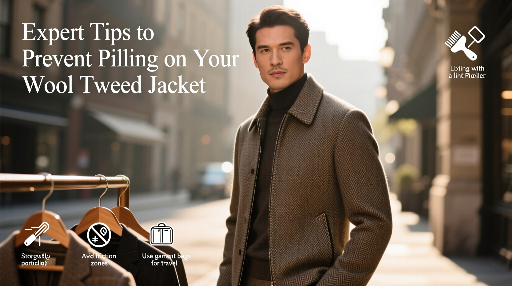 expert tips to prevent pilling on your wool tweed jacket and keep it looking sharp