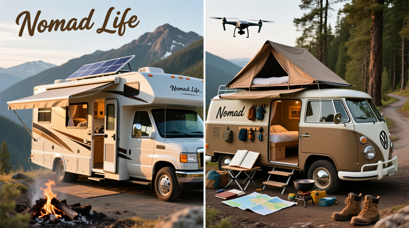 rv vs van nomad comparison