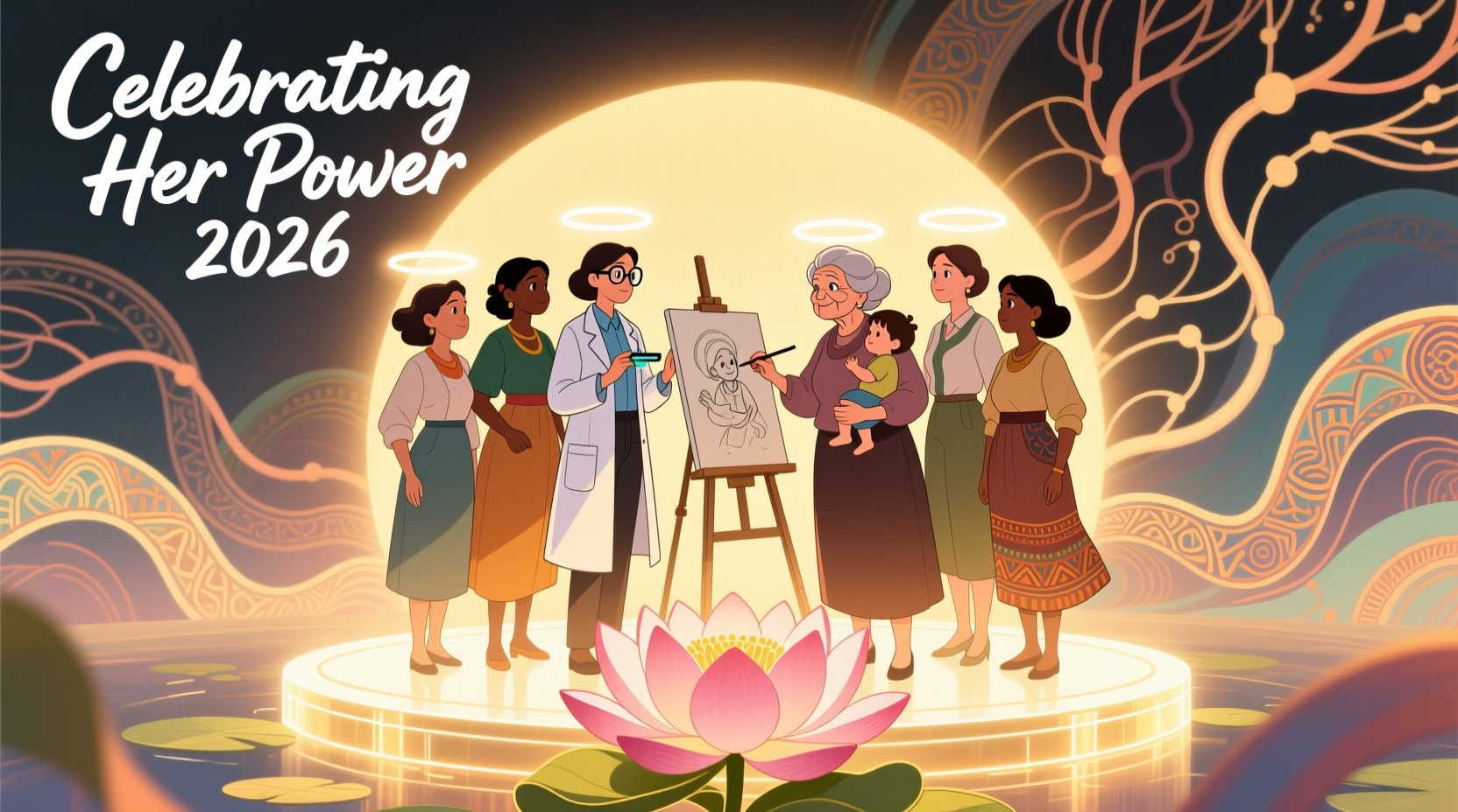 womens day drawing