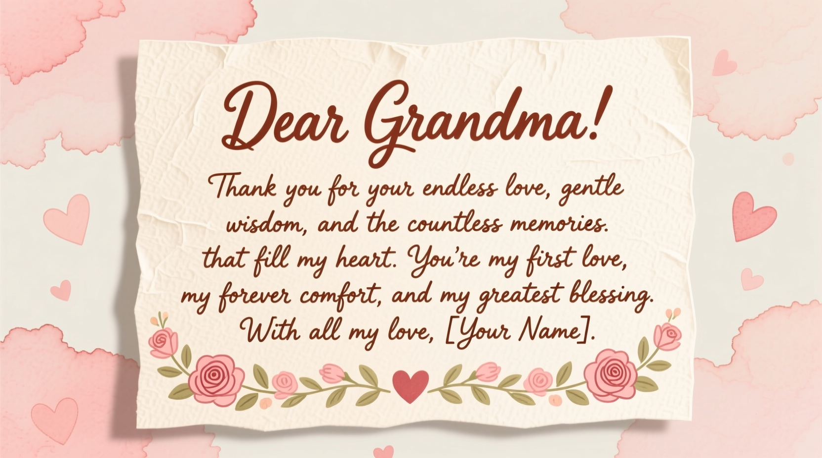 what to write in a valentines day card for grandma