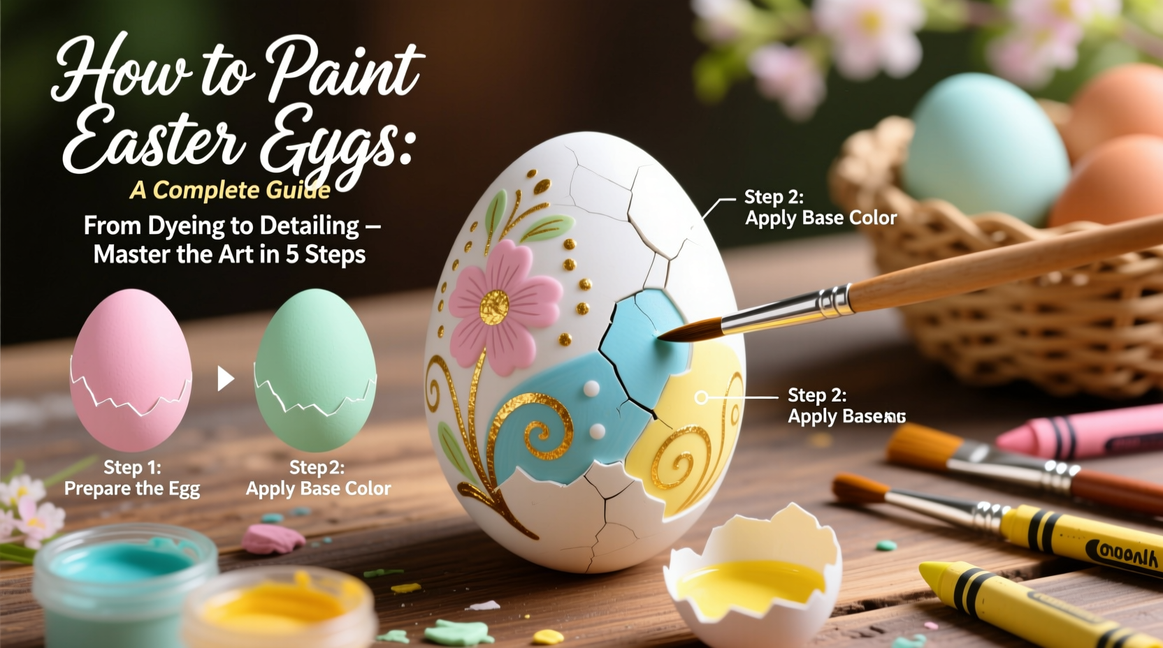 how to paint the eggs for easter