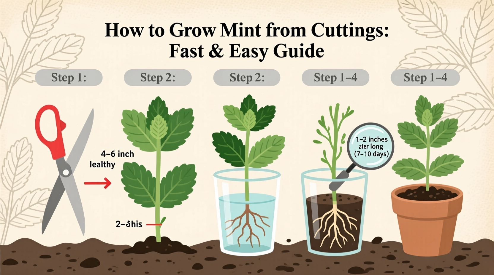 How to Grow Mint from Cuttings: Fast & Easy Guide