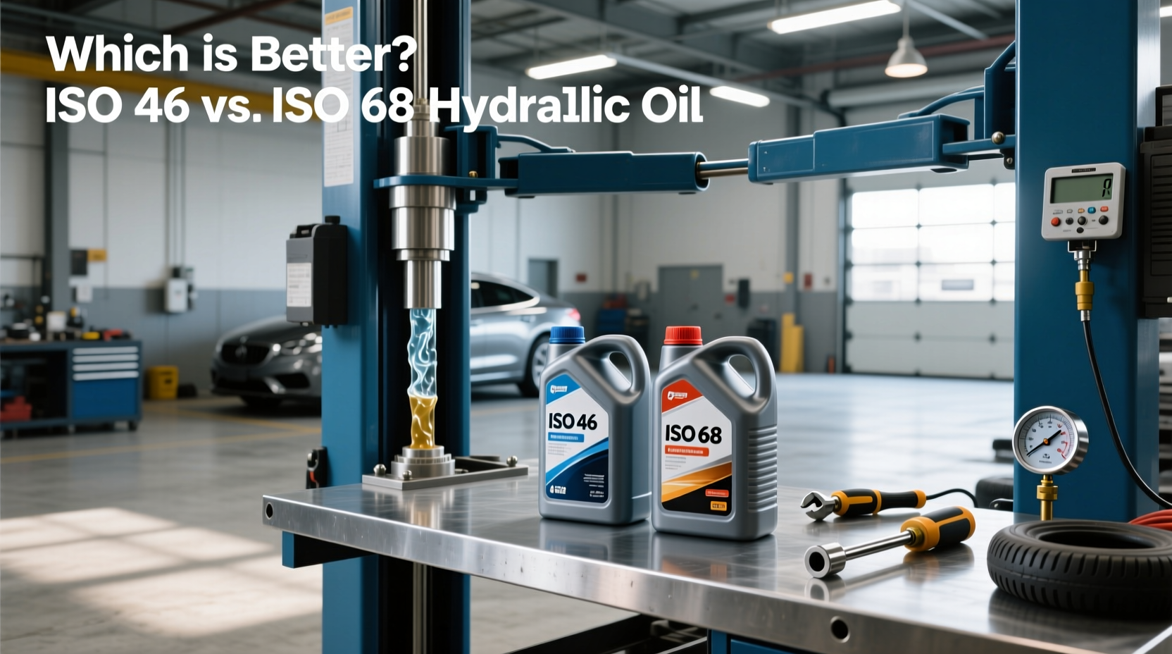 How to Choose 2 Post Hydraulic Oil for Car Lift, ISO 46 or 68?