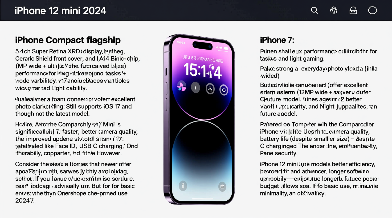 is the iphone 12 mini still worth it in 2024 or should i just stick with my iphone 7 2