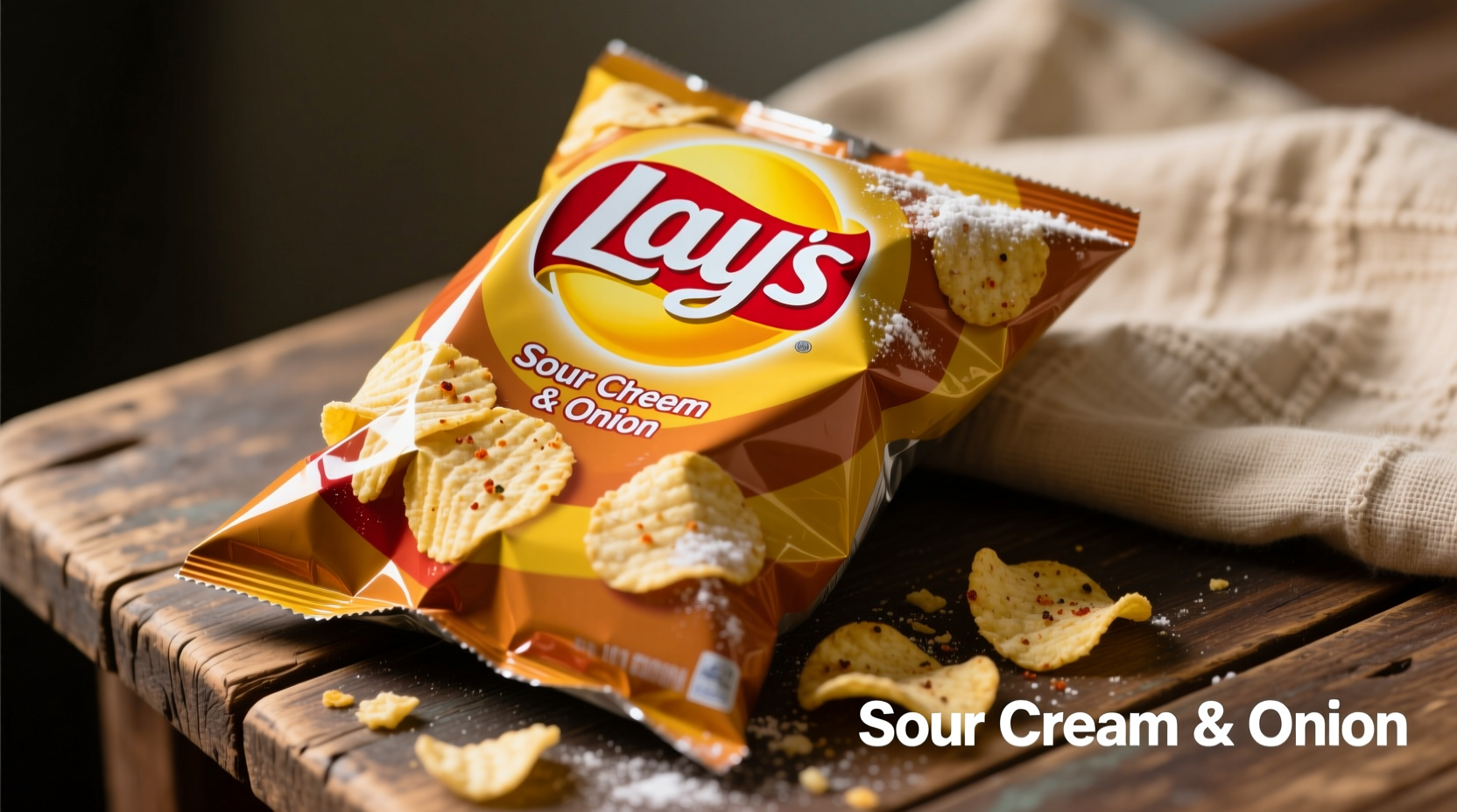 sour cream onion chips lays