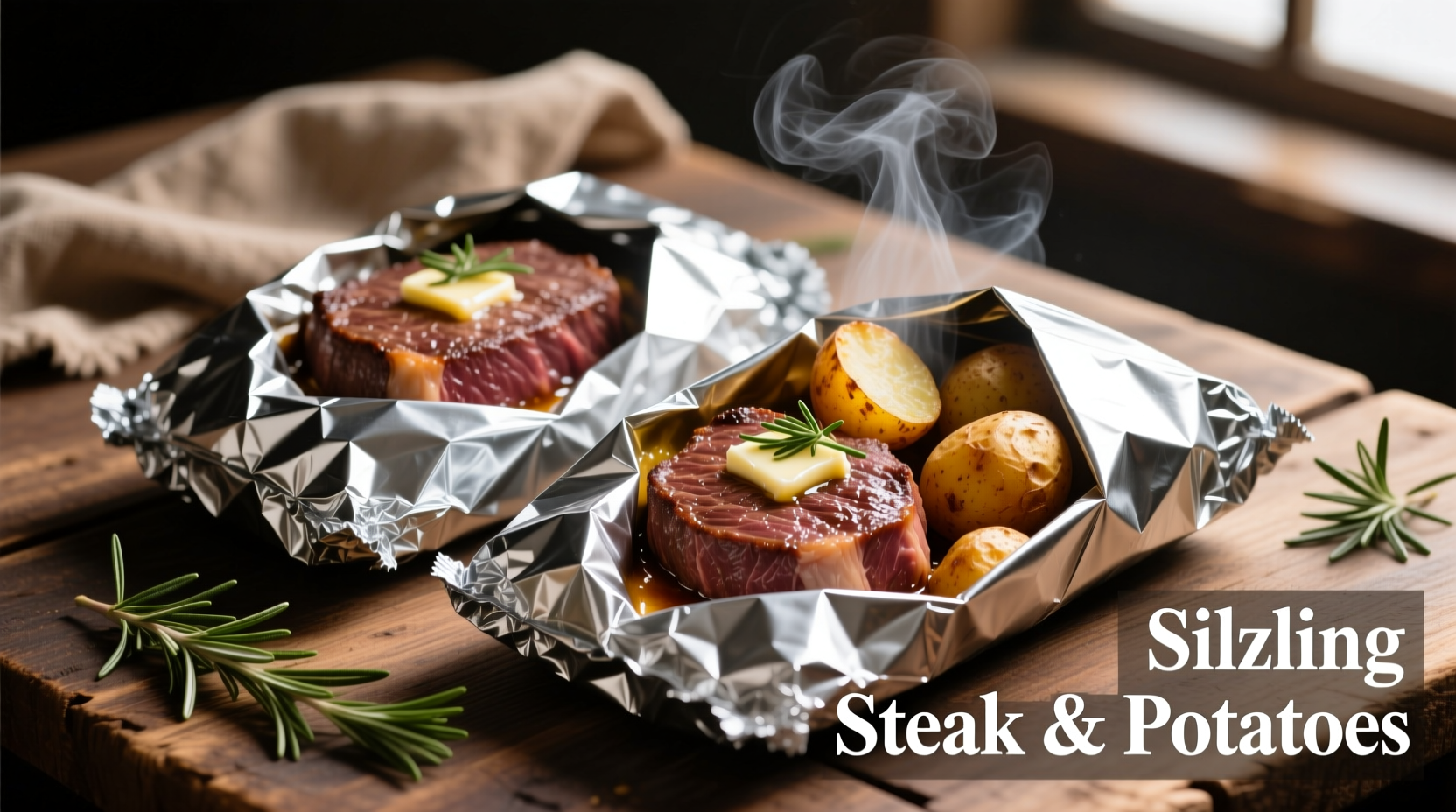 steak and potato foil packets