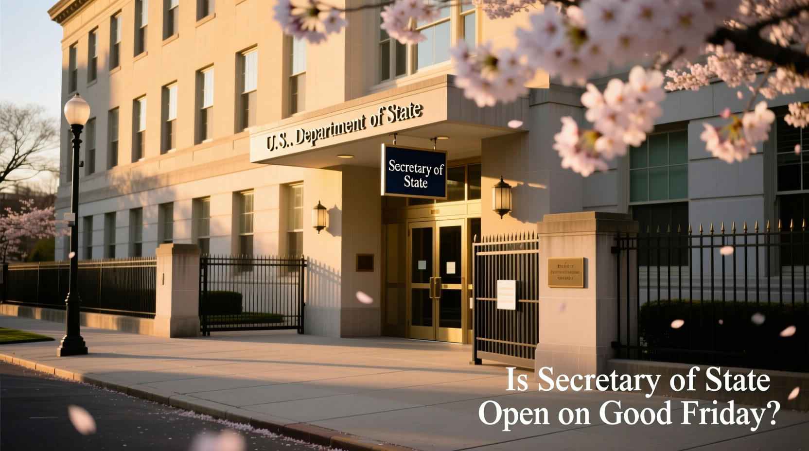 is secretary of state open on good friday